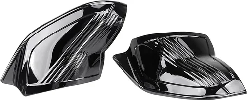 Vista 3 de Placas de cubierta de carenado interior delantero de murciélago para Harley Touring Electra Glide 1996-2013 Street Glide 2006-2013 Tri Glide Negro