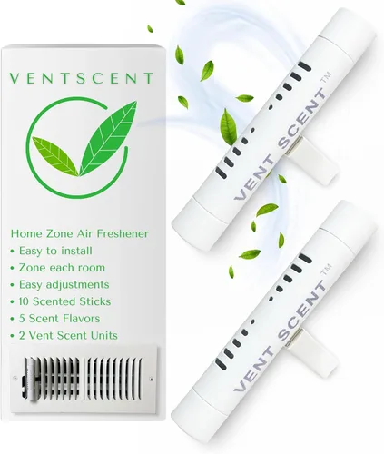 Vista 8 de Ambientador para toda la casa Vent Scent Incluye 10 varillas perfumadas Difusor de aceite esencial pasivo Colocación más fácil que el filtro