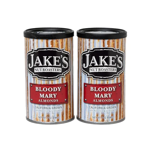 Vista 10 de Jake's Nut Roasters - Almendras para barbacoa (paquete de 2) almendras sazonadas tostadas secas enteras - Bocadillo alto en proteínas con sabor a