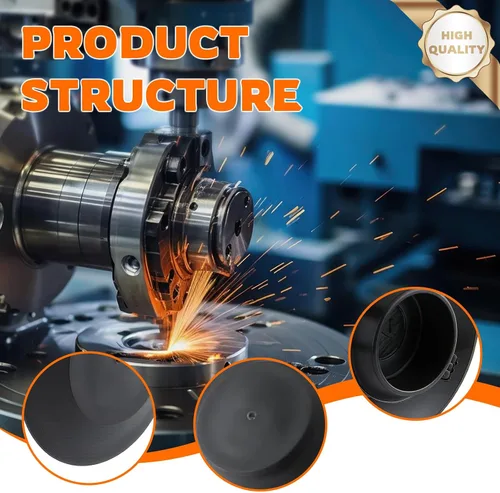 Vista 6 de GoaMotors 50 tapones de chapa empotrados de 1/2 0.5 pulgadas, cuerpo de plástico negro y tapón de agujero de chapa, tapones de botón con cabezales