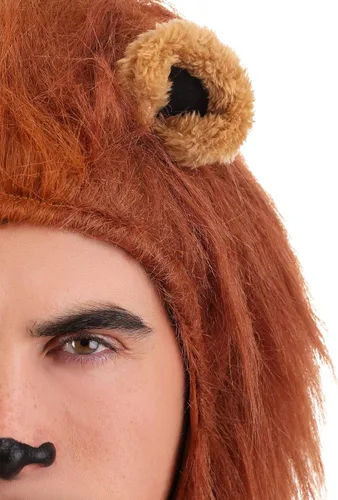Vista 7 de Disfraz de león marrón para adultos disfraz de animal para hombre Marrón