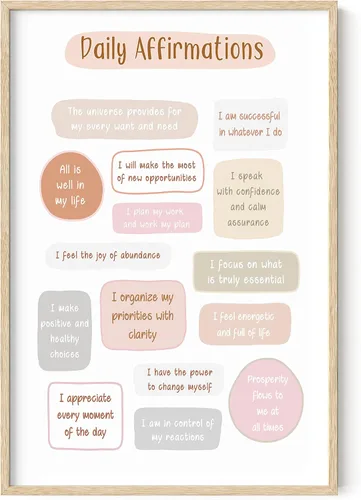 Vista 36 de Haus and Hues Carteles de salud mental – Póster de emociones psicología, pósteres de terapia para terapeuta, consejero de oficina, artículos