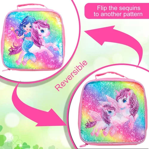 Vista 5 de Mochila para niñas y niños, mochila de dinosaurio y unicornio para estudiantes de preescolar primaria, mochilas para niños de 16 pulgadas