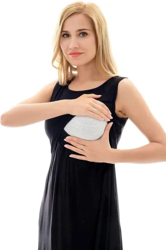 Vista 6 de Bearsland - Vestido de maternidad sin mangas para mujer con bolsillos