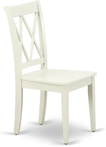 Vista 6 de East West Furniture ANCL3-LWH-W - Juego de mesa de cocina de 3 piezas para espacios pequeños contiene una mesa de comedor redonda con pedestal y 2