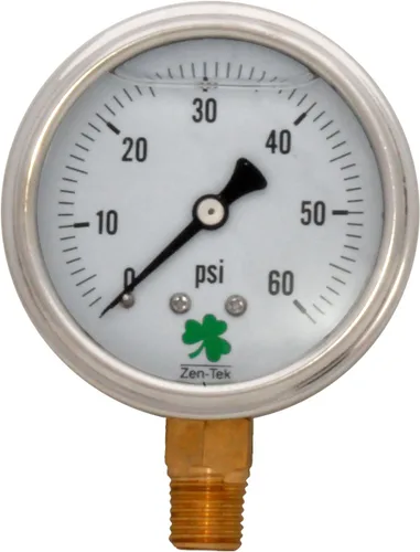 Vista 19 de Zenport LPG30 Zen-Tek Glicerina Medidor de presión relleno de líquido, 30 PSI, caja de 10