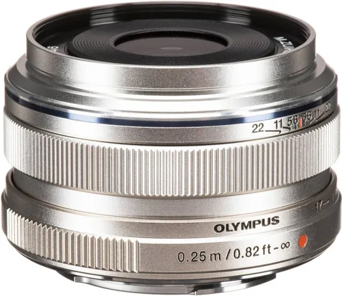 Vista 9 de Olympus lente intercambiable F1.8 de 17 milímetros, para microcámaras Olympus, Panasonic