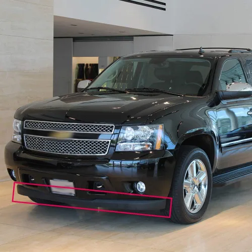 Vista 2 de G-PLUS Deflector de aire para parachoques delantero, cenefa inferior compatible con Chevy Avalanche Suburban Tahoe 2007-2013, imprimado sin paquete