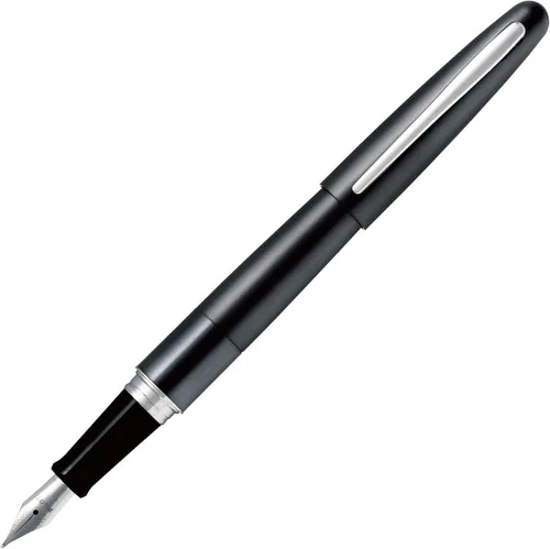 Vista 2 de Pilot Cocoon Pluma estilográfica de punta mediana con cuerpo de titanio (FCO-3SR-TI-M)