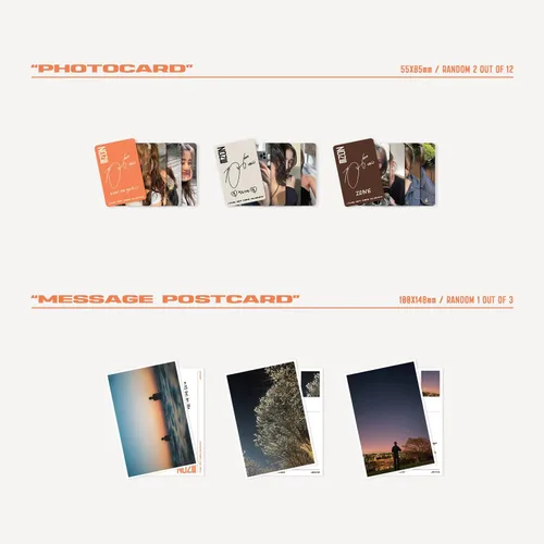 Vista 5 de JIHYO - 1er mini álbum ZONE (O Ver.) - Libro de fotos + CD-R + tarjeta de fotos + postal de mensaje + minilibro de entrevistas + marcador + paquete