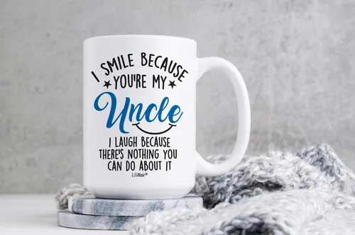 Vista 3 de Smile Aunt Uncle Parent (1, 15 oz, azul tío azul)