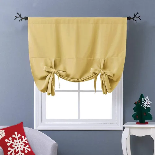 Vista 86 de NICETOWN Cortina Opaca con Aislamiento Térmico – Persiana Enrollable para Ventana de Bebé para Dormitorio/Acción de Gracias