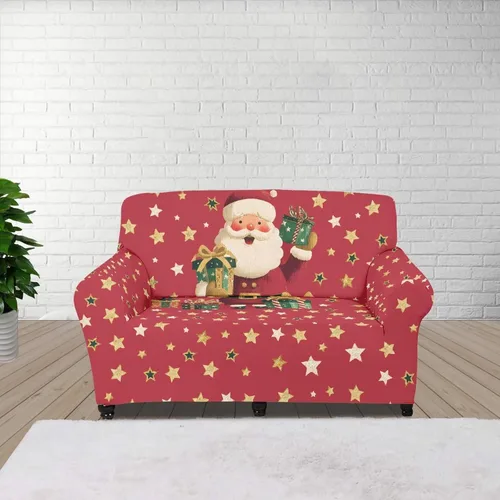 Vista 42 de Boatee Fundas de sofá de 1 pieza con diseño de copo de nieve azul, fundas elásticas para sofá, 1 cojín, protección de muebles, decoración para sala