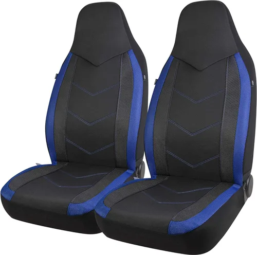 Vista 11 de Pic Auto Fundas de asiento de automóvil de respaldo alto,cuero sintético, compatible con bolsa de aire, ajuste universal, Negro