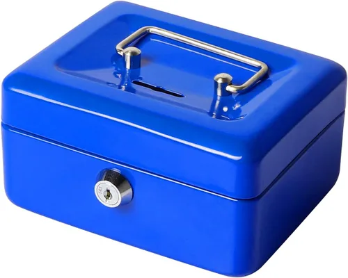 Vista 16 de Jssmst SMCB003 - Caja fuerte con cerradura, regalos de cumpleaños 2017, caja metálica para niños, adultos, resistente, 100% segura , Negro
