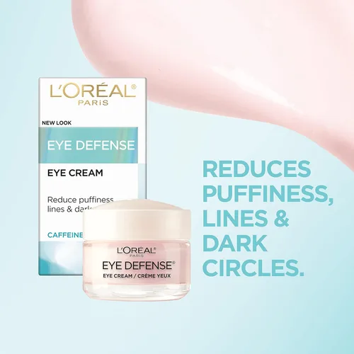 Vista 6 de L'Oreal Paris Crema hidratante facial de colágeno para día y noche, 1.7 onzas + crema de ojos Dermo-Expertise Eye Defense, 0.5 onzas