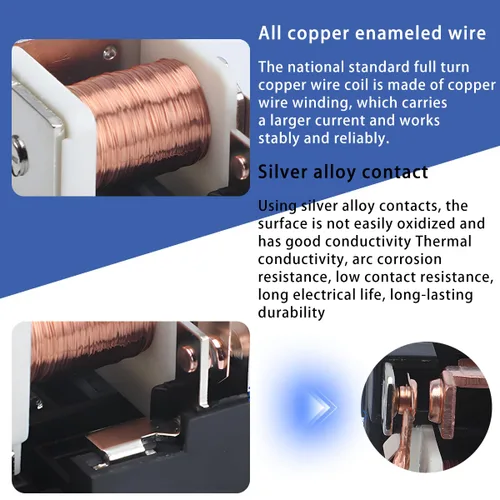 Vista 4 de Relé de Coche de 4 Pines 12V 30A, Relé de Arranque Impermeable Multiusos para Motor, Accesorios de Repuesto Eléctricos Automotrices Estándar