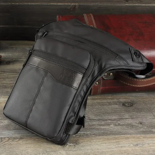 Vista 8 de Riñonera de cintura para hombres y mujeres, 011-negro, Casual