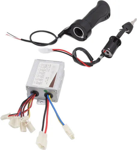 Vista 7 de deportes scooter motores 36 V 500 W cepillo motor controlador de velocidad con acelerador agarre cerradura de puerta eléctrica para scooter
