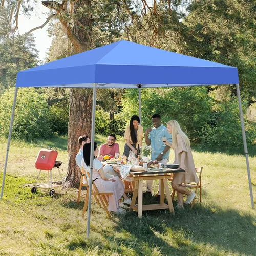 Vista 9 de GDY Toldo para exteriores de 10 x 10 pies, carpa desplegable portátil, toldo plegable instantáneo, toldo impermeable para patio, toldo impermeable