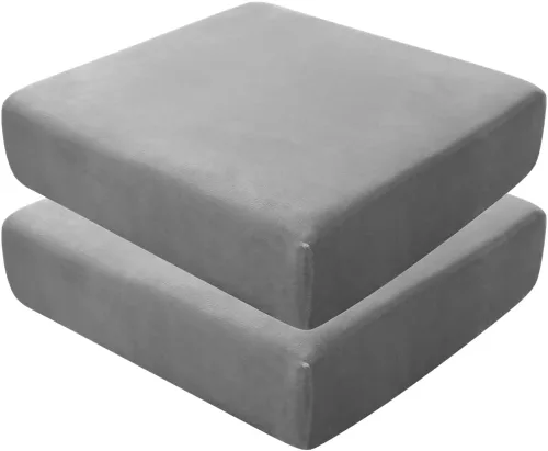 Vista 39 de Fundas de asiento de terciopelo ultra suave, fundas de cojín de asiento suave SOFE fundas de sofá con parte inferior elástica lavable funda