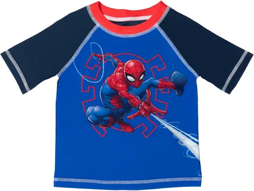 Vista 2 de Marvel Conjunto de traje de baño y traje de baño de Spider-Man de los Vengadores para niños pequeños