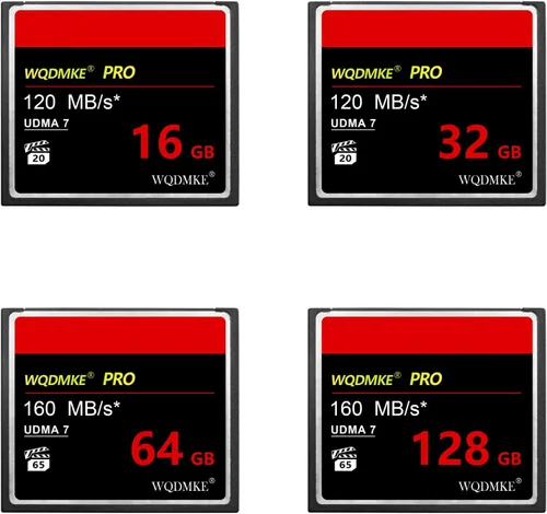 Vista 5 de WQDMKE La velocidad de alta velocidad UDMA de la tarjeta 128GB del CF para arriba la tarjeta de la cámara To160MB/s