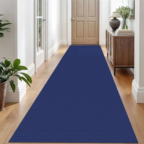 Vista 150 de EARTHALL Alfombra tejida de 2 x 3 pies, lavable para entrada, alfombra trenzada antideslizante, alfombra para puerta interior y exterior, alfombra