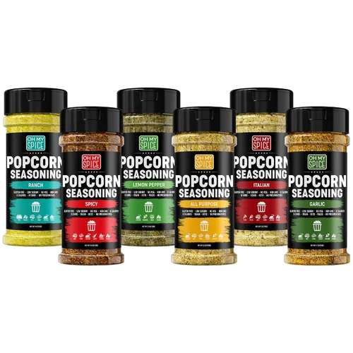 Vista 16 de Popcorn Seasoning Chocolate Powder Mix - Gluten Free & Low Sodium Cocoa Powder Blend Popcorn Flavoring Seasoning. Healthy Movie Night Theater Pop