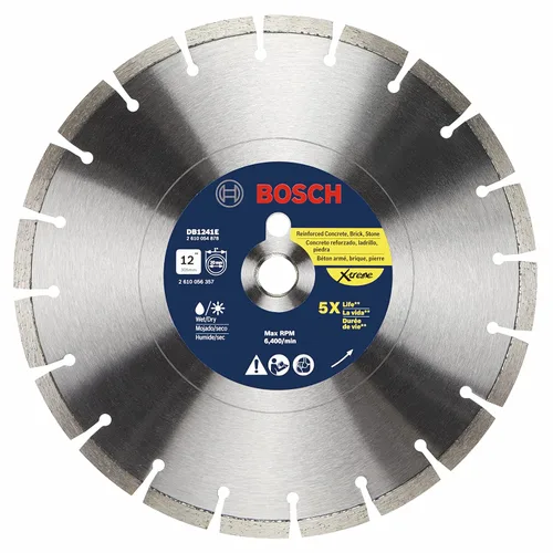 Vista 13 de Bosch DB441C Hoja de diamante de borde segmentado premium de 4 pulgadas para cortes ásperos universales