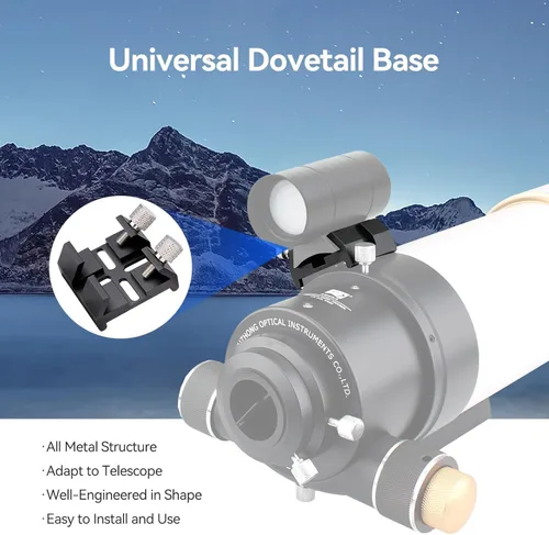 Vista 5 de SVBONY SV165 Mini alcance guía con cámara de telescopio SV305C Pro y base universal de cola de milano