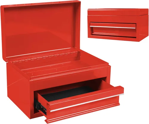 Vista 10 de Torin ATB102B - Caja de herramientas portátil de acero de 16.0 in con cierre de metal, color negro