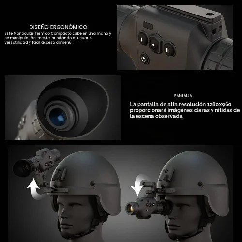 Vista 3 de ATN Odin LT - Monocular térmico compacto y ligero de mano (320 x 240, 3-6x)