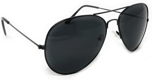 Vista 3 de WebDeals - Gafas de sol con marco de metal de aviador estilo clásico