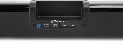 Vista 4 de Emerson EHS-2000 Barra de sonido Bluetooth de 32 pulgadas, sistema de altavoces de cine en casa de 2.0 canales con control remoto, entradas USB/AUX