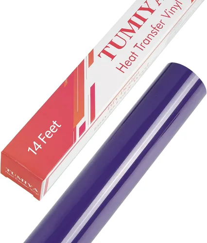 Vista 74 de TUMIYA - Rollo de vinilo para transferencia de calor (100.1 x 14.8 ft, vinilo adhesivo brillante HTV (rosa)