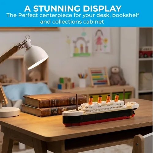Vista 6 de Brick Loot Titanic - Juego de construcción para adultos y niños a partir de 6 años, kit compatible con modelo de mini barco de ladrillo