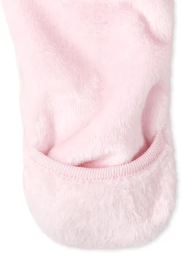 Vista 4 de The Childrens Place Sudadera con capucha para bebés y niñas con cremallera frontal Sherpa