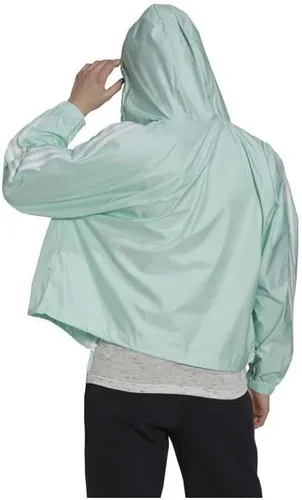 Vista 2 de adidas Chaqueta de viento básica de 3 rayas para mujer