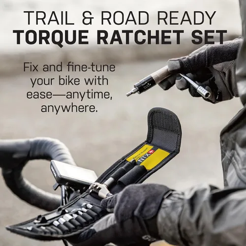 Vista 2 de Topeak Ratchet Rocket Lite NTX+ Kit de herramientas de reparación de bicicletas, multiherramienta compacta de 19 funciones con par de torsión