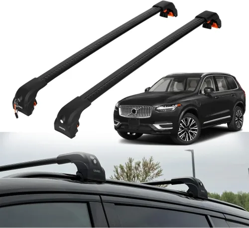 Vista 9 de ERKUL Barras transversales para techo de alta resistencia de 220 libras para Volvo XC40 2019-2026 Monturas metálicas sólidas Barras