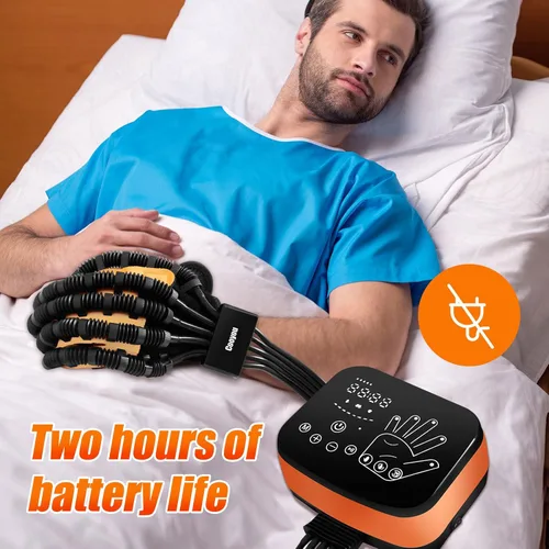 Vista 4 de Guantes de robot de rehabilitación Equipo de recuperación de trazo de mano, Guante robótico de rehabilitación izquierda y derecha, Guantes de mano