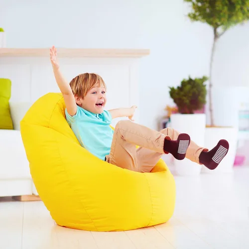 Vista 6 de JAKIDAR Paquete de 12 calcetines de algodón para bebés, calcetines para niños pequeños, antideslizantes, parte inferior