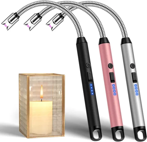 Vista 18 de LcFun - Encendedor eléctrico impermeable, doble arco a prueba de viento, recargable por USB, sin llama, plasma para campamento, senderismo