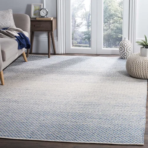 Vista 32 de SAFAVIEH Montauk Collection - Alfombra decorativa de 2 pies 3 pulgadas x 5 pies, color beige y marfil, algodón hecho a mano, ideal para zonas