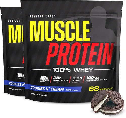 Vista 8 de COLOSSAL LABS Muscle Protein - Polvo de suero de leche [5 libras/paquete de 1] – Filtrado en frío, 0.88 oz de proteína pura, 0.18 oz de BCAA