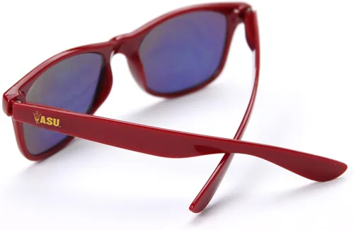 Vista 2 de NCAA Arizona State Sun Devils ASU-1 - Gafas de sol con montura dorada, talla única, color rojo