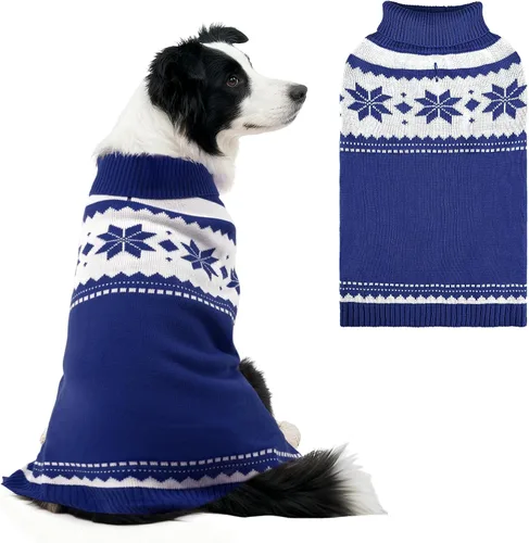 Vista 15 de Suéter Mihachi para perro - Ropa de abrigo de invierno con tiras coloridas para clima frío