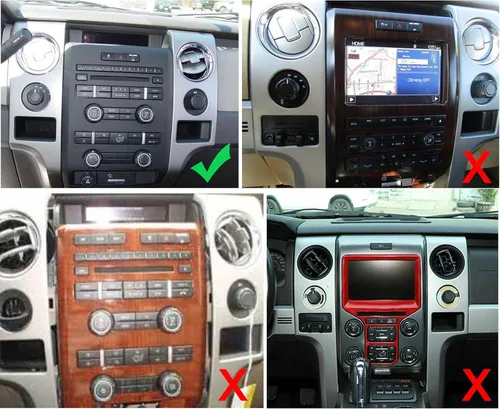 Vista 2 de Surakey 9.7 pulgadas Android 13 Carplay Car Radio estéreo para Ford F150 2009 2010 2011 2012 2013 2014, Android Auto 2 Din pantalla táctil receptor