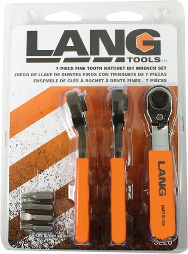 Vista 6 de Lang Tools 5220 - Juego de llaves de punta de dientes finos de 7 piezas, color negro